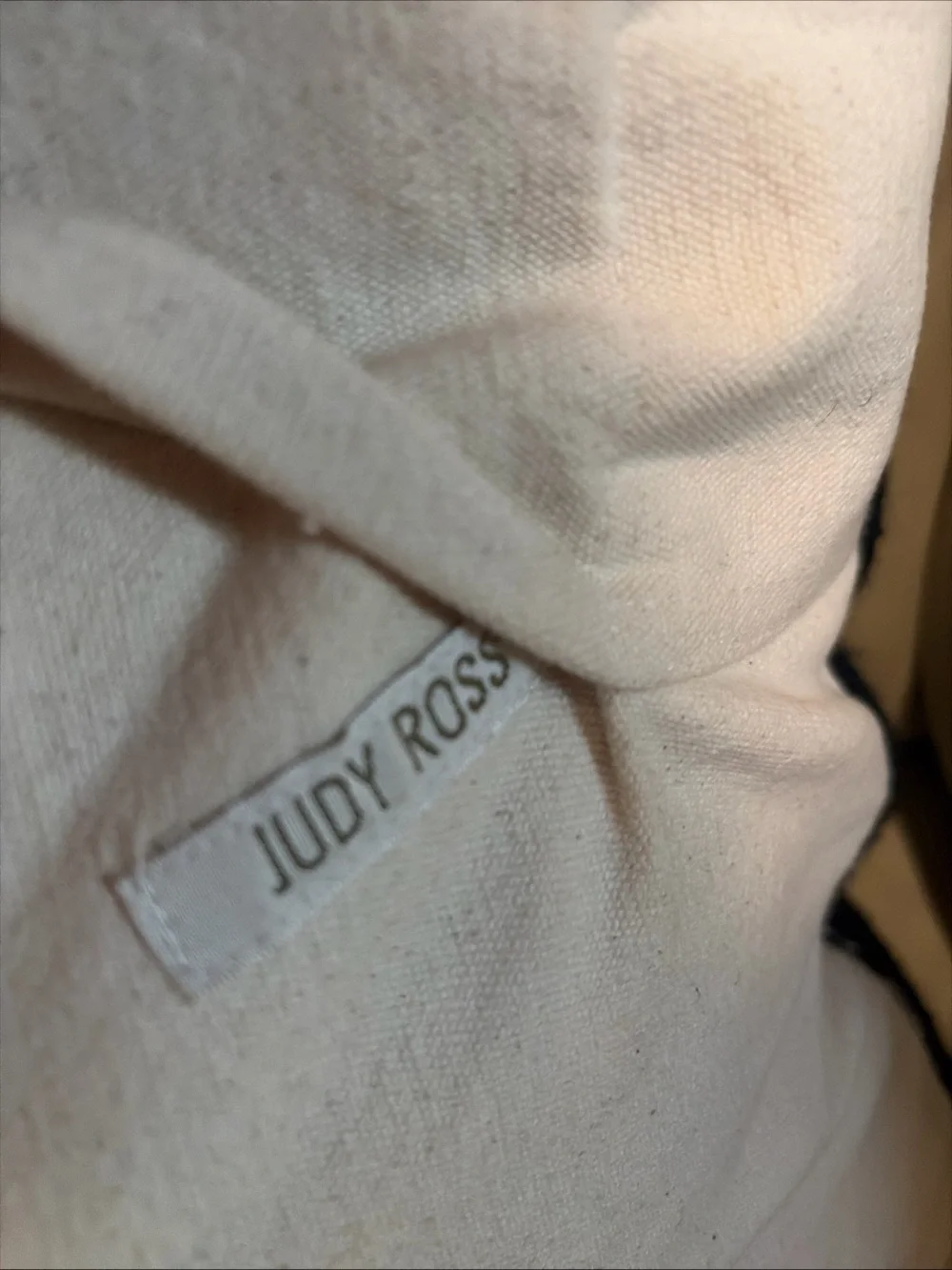 hand embroidered pillow Art Judy Ross Throw Floral Luxury Neutral Wool